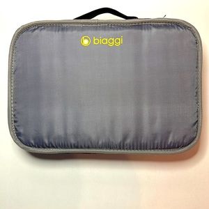 Biaggi Zipsak Boost luggage purple black grey collapsible w rolling wheels